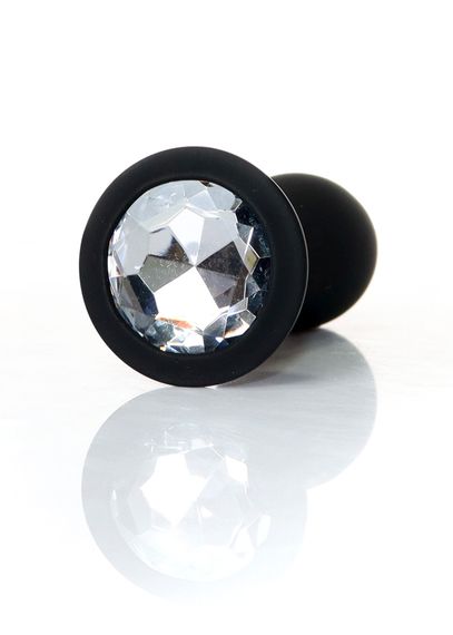 Анальна пробка Boss Series Jewellery Plug Clear, силіконова, L | Зображення 5