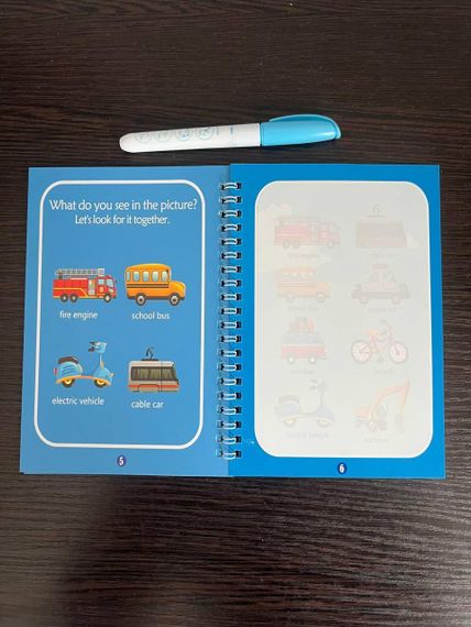 Автобус Многоразовая раскраска с водяным маркером для детей - Magic Water Book | Зображення 4