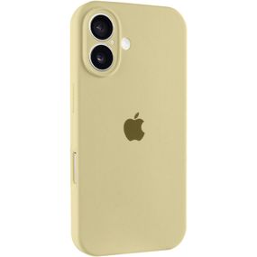 Чехол Silicone Case Full Camera Protective (AA) для Apple iPhone 16 (6.1") Желтый / Mellow Yellow