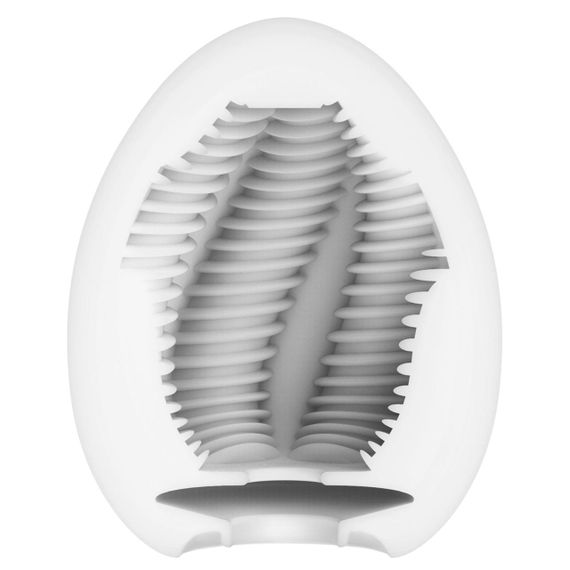 Мастурбатор-яйцо Tenga Egg Tube, рельеф с продольными линиями Sex Aura | Зображення 1