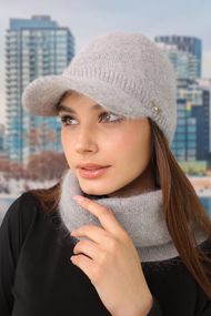 Комплект «Долорес» (бейсболка и баф) серый