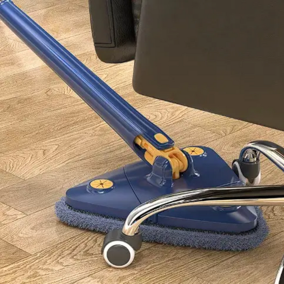 Трикутна Швабра з функцією повороту на 360°, з самовіджимом та мікрофіброю, телескопічна розбірна ручка | Зображення 6