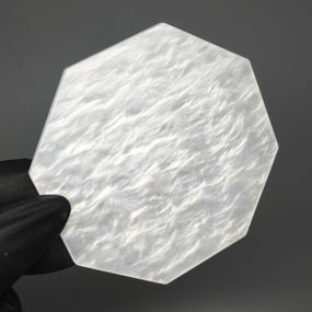 Пластикова палітра для замісу гель-лаків (мармурова) 8см