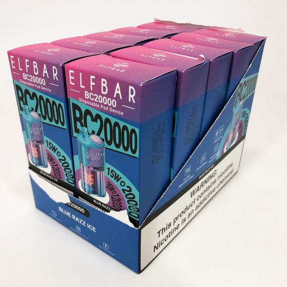 Elf Bar BC20000 смак Синя Малина (Blue razz Ice) | Зображення 4