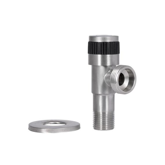 Кран кутовий Thermo Alliance Standart 1/2" Нх3/4"Н неірж., з керам. буксий TAS345W1520SS | Зображення 6