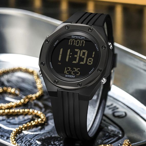 Часы Sanda 6093 All Black | Зображення 3