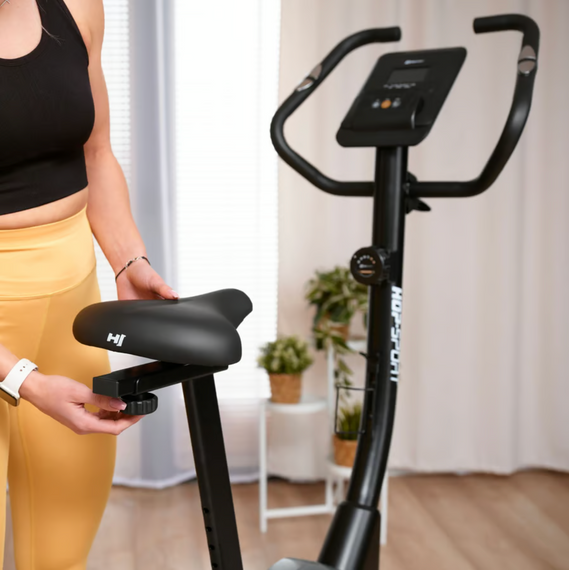 Велотренажер Hop-Sport HS-4000H Grant чорно-золотистий | Зображення 5