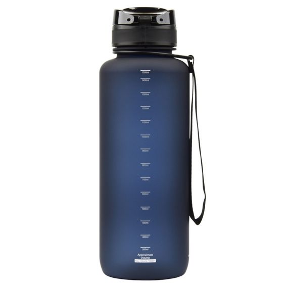 Пляшка для води UZSPACE 3056(Dark-Blue) 1500 мл, темно-синя | Зображення 1