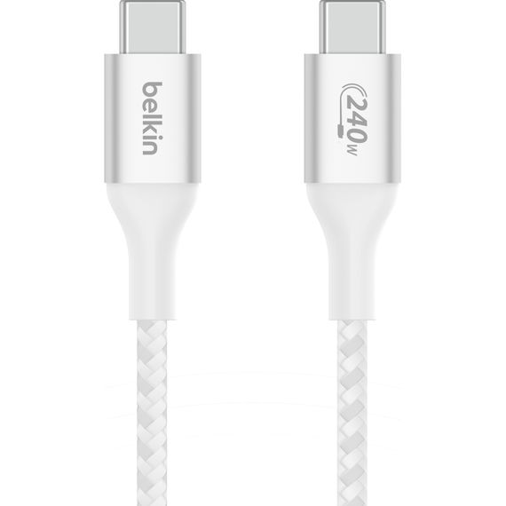 Дата кабель USB-C to USB-C 1.0m 240W white Belkin (CAB015BT1MWH) | Зображення 2