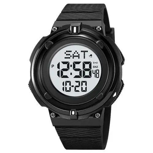 Годинник наручний чоловічий SKMEI 2010BKWT BLACK-WHITE, годинник армійський скмей, годинник спортивний. VH-876 Колір: чорний