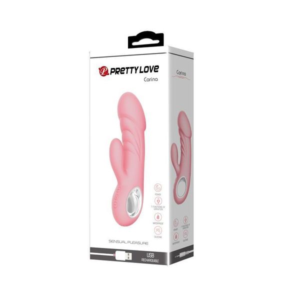 Вібратор PRETTY LOVE ANSEL USB PINK 7 function Sex Aura | Зображення 9