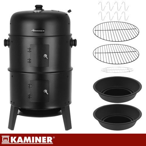 Садовий гриль із кришкою 44x80x42 см Kaminer 27323 | Зображення 5