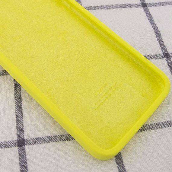 Чехол Silicone Case Square Full Camera Protective (AA) для Apple iPhone 11 Pro Max (6.5") Желтый / Bright Yellow | Зображення 2