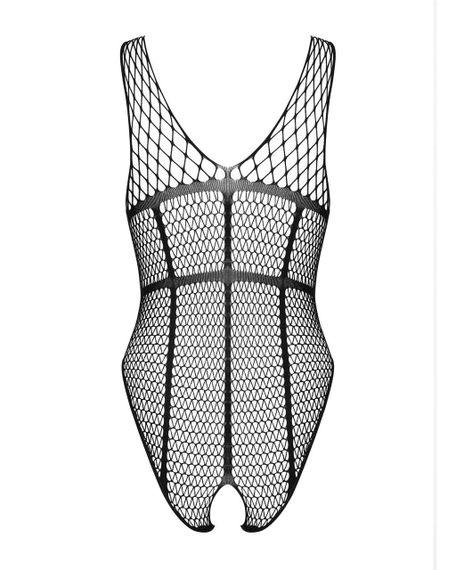 Бодистокинг из крупной сетки с доступом Obsessive B117 teddy S/M/L, черный sexstyle | Зображення 6
