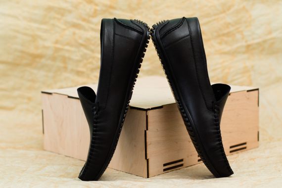 Мужские черные мокасины 39 размер | Зображення 5