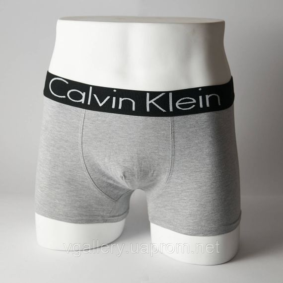 Мужской набор Calvin Klein Steel Black, мужские трусы Кельвин Кляйн в коробке на 3 штук, набор хлопковых трусов | Зображення 6