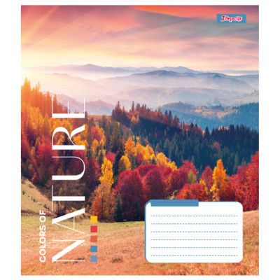 Тетрадь 1 вересня А5 1В Colors of nature 48 листов клетка (767359) | Зображення 5
