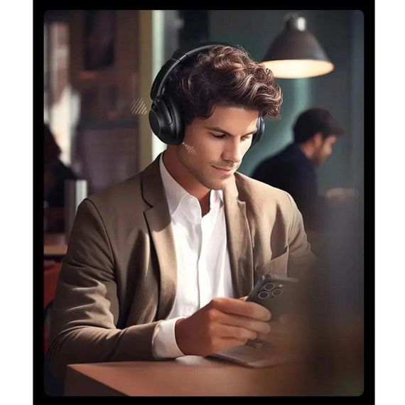 Бездротові навушники UGREEN HP202 HiTune Max5 Hybrid Active Noise-Cancelling Headphones Black(UGR-25255) | Зображення 7