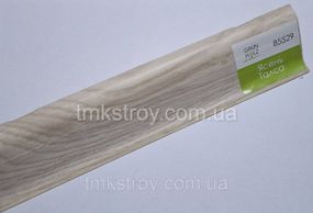 Плинтус ПВХ Grun Holz с кабель-каналом 2500*60*22мм Ясень Талса (85529)