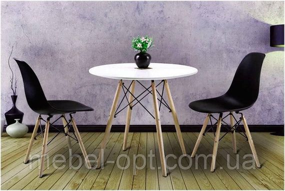 Стіл Етна МДФ сірий круглий 100 см, дизайн Eames DSW Table | Зображення 7