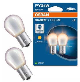 Указательные лампы накаливания OSRAM 7507DC-02B Diadem Chrome PY21W 12V BAU15s 10X2 Blister