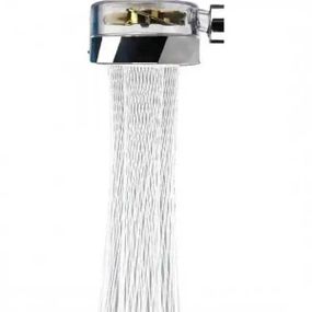 Насадка для душу, турбо-лійка для душу з вентилятором, 26*7,8 см Червона