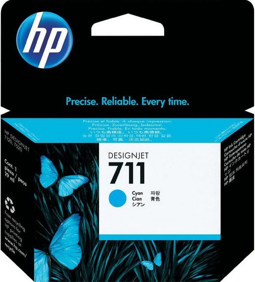 Картридж HP No.711 DesignJet 120/520 Cyan (CZ130A)