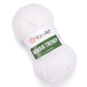 Пряжа YarnArt Mohair Trendy 101 мохер ярнарт