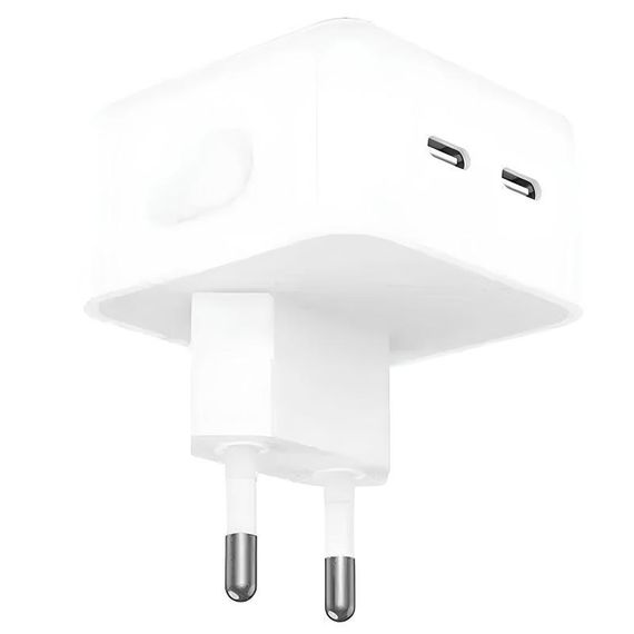 СЗУ 35W Dual Mini Power Adapter for Apple (2USB-C) (AA) (box) White