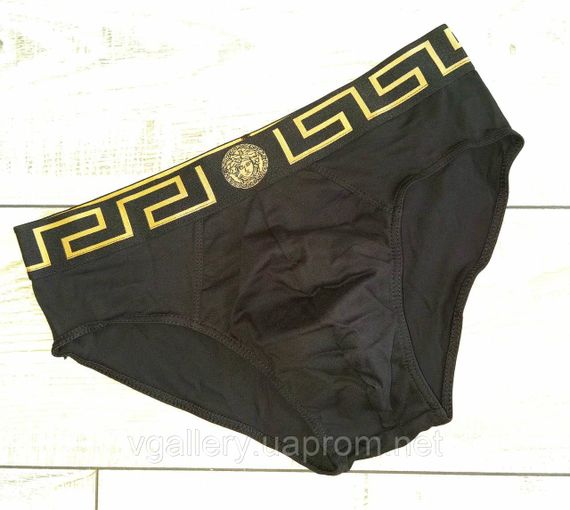 Брифи чоловічі Versace, брифи з логотипом Версачі, стильні чоловічі сліпи Версачі | Зображення 1