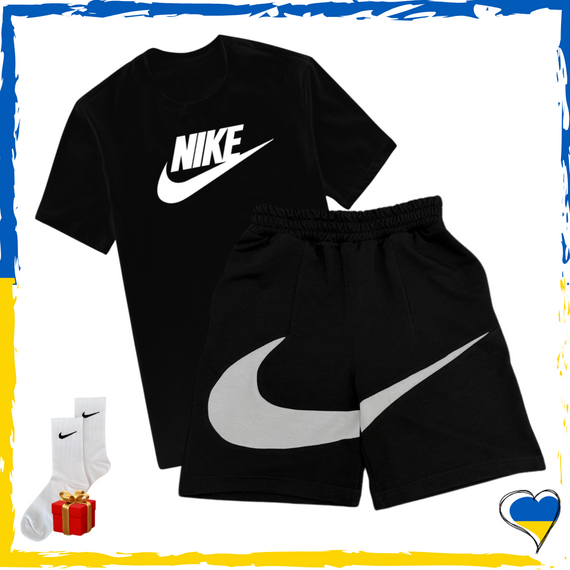 Комплект шорти Nike Big Swoosh та футболка Nike. Комплект Найк Біг Свуш XS/S