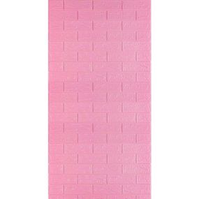 Самоклеюча 3D панель під Рожеву Цеглу 3080x700x3мм SW-00001757