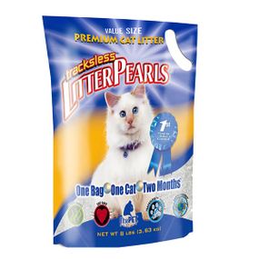 Силікагелевий наповнювач для котячого туалету Litter Pearls TrackLess, 7.6 л