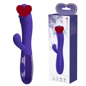 Вибратор с клиторальной стимуляцией Pretty Love Snappy Youth, 30 vibration functions Sex Aura