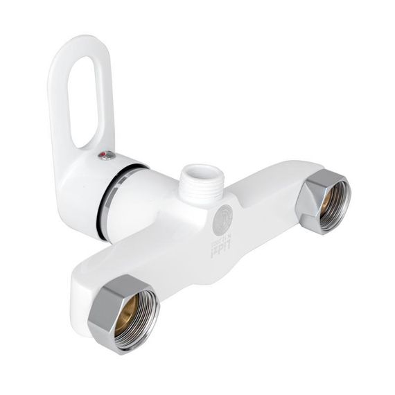 Смеситель для душа Lidz Latwa 010 (с душевым гарнитуром) (k40) LDLAT010WHI45426 White | Зображення 2