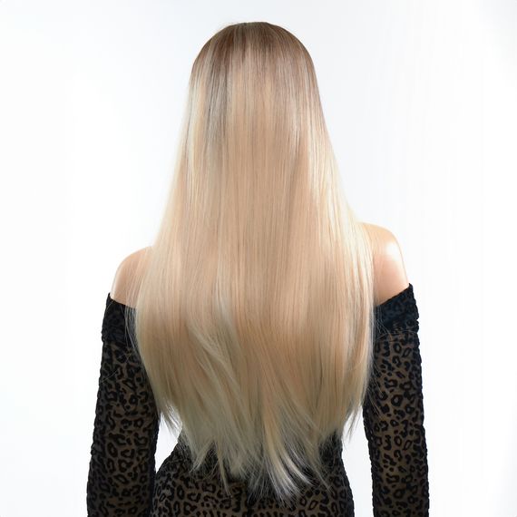 Перука пряма з чубчиком Fetish Hair омбре блонд, 60 см | Зображення 2