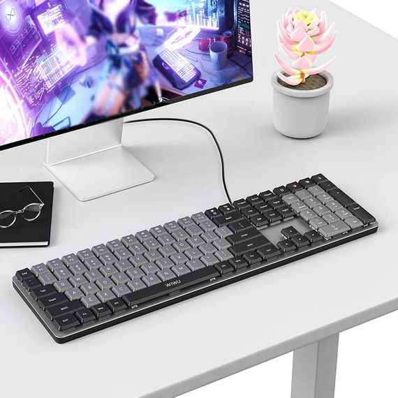 Проводная клавиатура WIWU KB-01 Wired Keyboard for laptop Black | Зображення 3
