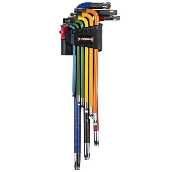 Набор Г-образных ключей TORX экстра-дов.с отв.9 ед.S2,T10-50 Haisser