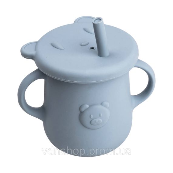 Дитячий набір силіконового посуду 7 предметів Синій HP34546BL | Зображення 7