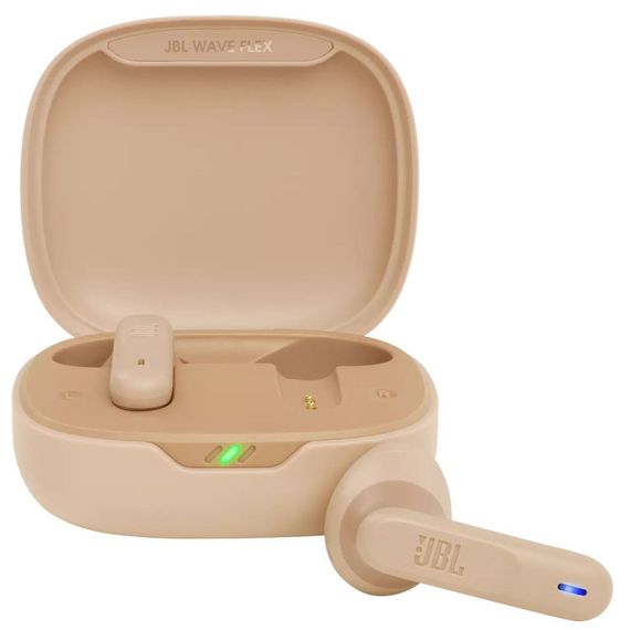 Гарнітура JBL WAVE FLEX Beige (JBLWFLEXBEG) | Зображення 1