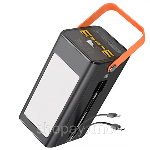 Портативный аккумулятор Power Bank Hoco DB49 Action 22.5W 100000 mAh QC3.0 PD20W | Зображення 3
