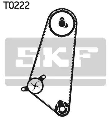 Помпа + комплект ременя ГРМ HOLDEN CALIBRA, OPEL ASTRA, SKF (VKMC05401) | Зображення 1
