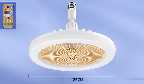 Лампа-вентилятор SV Led multicolor 26см 30Вт з пультом 220В Жовтий (sv3896yel) | Зображення 1