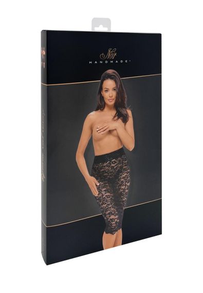 Юбка Noir Handmade F302 Ambivalence, XXL, black, кружево, длина за колени, шнуровка сзади Sex Aura | Зображення 7