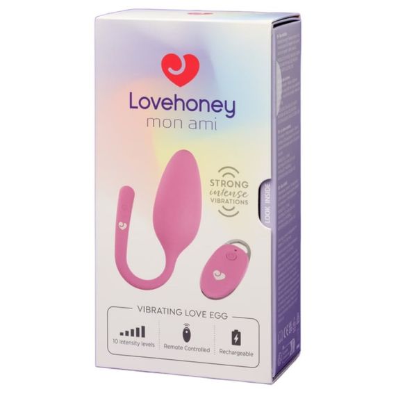 Виброяйцо с пультом дистанционного управления Lovehoney Mon Ami, розовое Sex Aura | Зображення 4
