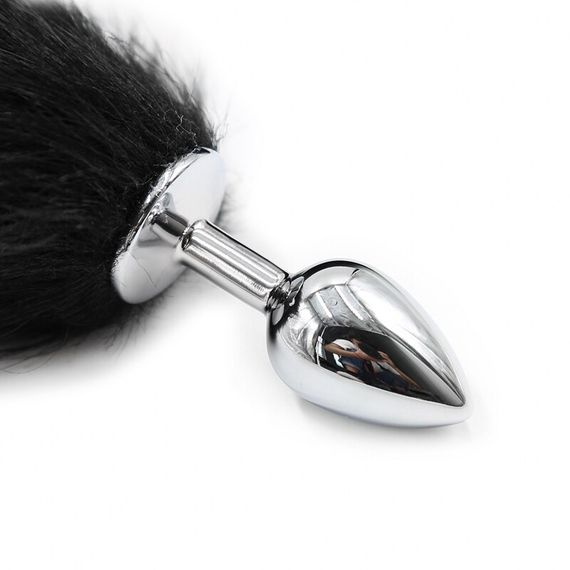 Металева анальна пробка Хвіст лисички ( розмір S) | Зображення 5