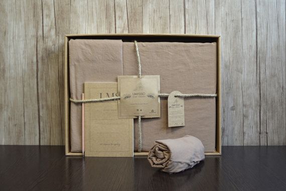 Постільна білизна Limasso Stonewashed Ranforse сімейний 160 х 220 см Wood Smoke | Зображення 2