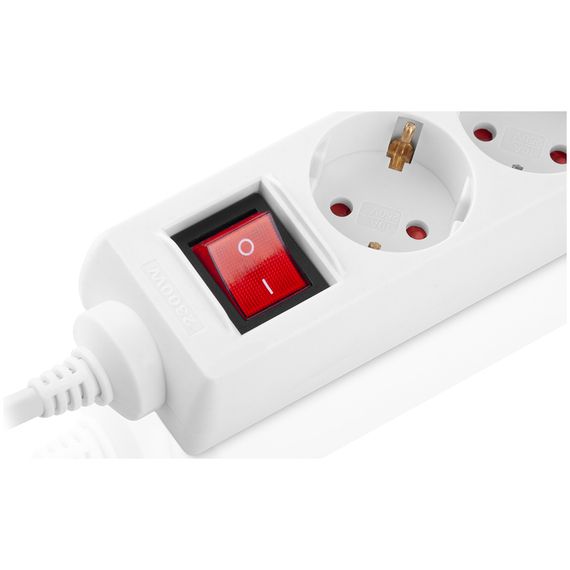 Мережевий фільтр живлення REAL-EL RS-Protect M 1.8m, white (EL122300025) | Зображення 4
