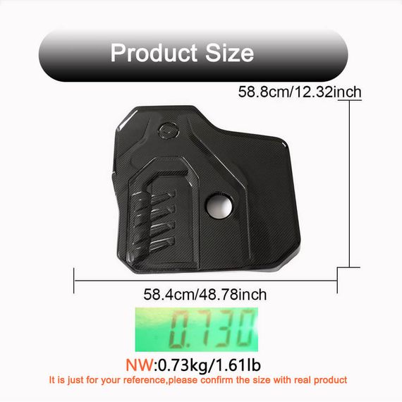 Крышка двигателя Dry Carbon (2021-2023) для BMW 6 серия G32 2017- гг | Зображення 2