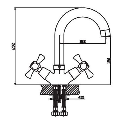Змішувач для умивальника Haiba SMES 274 HB0376 | Зображення 1